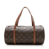 Louis Vuitton Vintage Monogram Canvas Papillon 30 Satchel (SHF-13723)