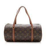 Louis Vuitton Vintage Monogram Canvas Papillon 30 Satchel (SHF-13723)