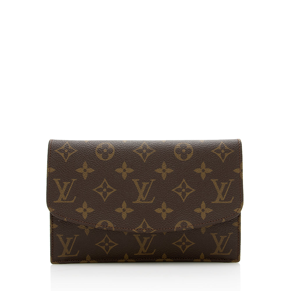 Louis Vuitton Vintage Monogram Canvas Rabat 20 Clutch (SHF-16449)