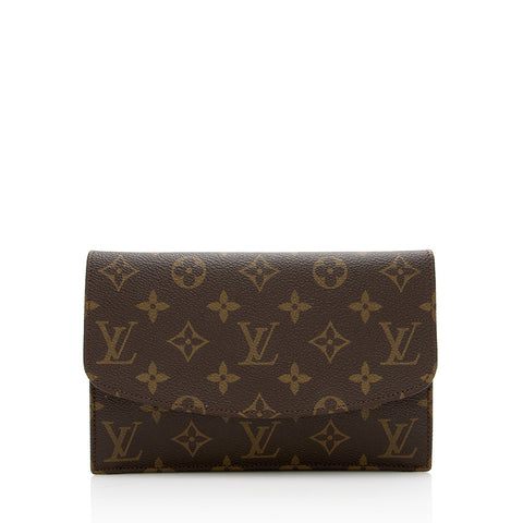 Louis Vuitton Vintage Monogram Canvas Rabat 20 Clutch (SHF-16449)