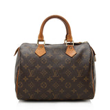 Louis Vuitton Vintage Monogram Canvas Speedy 25 Satchel (SHF-17555)