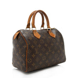 Louis Vuitton Vintage Monogram Canvas Speedy 25 Satchel (SHF-17555)