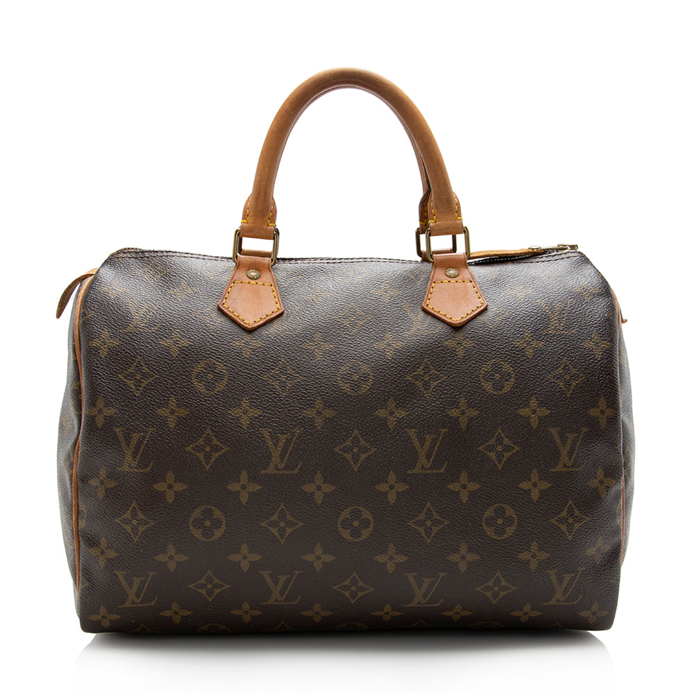 Louis Vuitton Vintage Monogram Canvas Speedy 30 Satchel (SHF-16524)