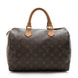 Louis Vuitton Vintage Monogram Canvas Speedy 30 Satchel (SHF-16524)