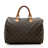 Louis Vuitton Vintage Monogram Canvas Speedy 30 Satchel (SHF-14577)