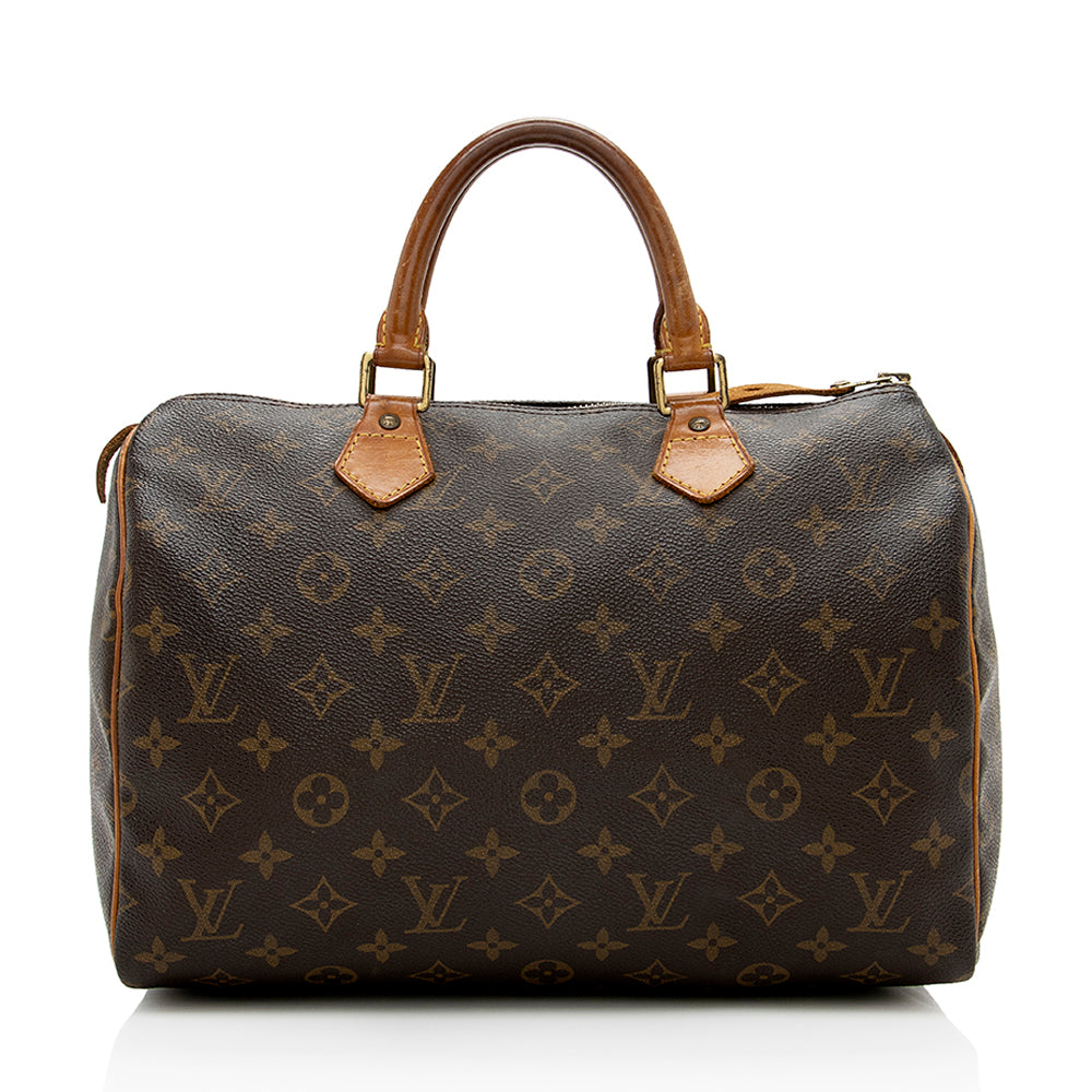 Louis Vuitton Vintage Monogram Canvas Speedy 30 Satchel (SHF-14577)