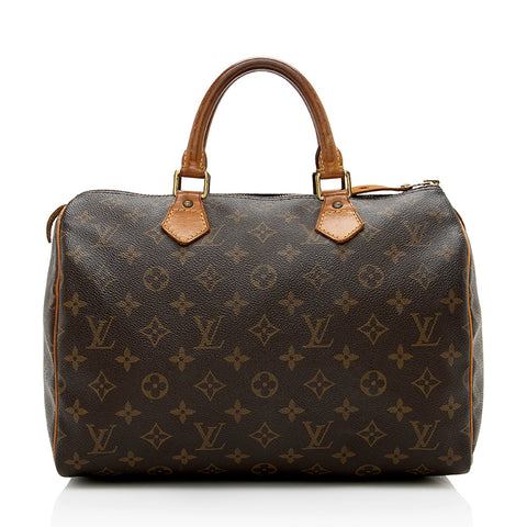 Louis Vuitton Vintage Monogram Canvas Speedy 30 Satchel (SHF-14577)