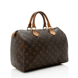 Louis Vuitton Vintage Monogram Canvas Speedy 30 Satchel (SHF-14577)