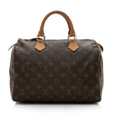 Louis Vuitton Vintage Monogram Canvas Speedy 30 Satchel (SHF-15818)