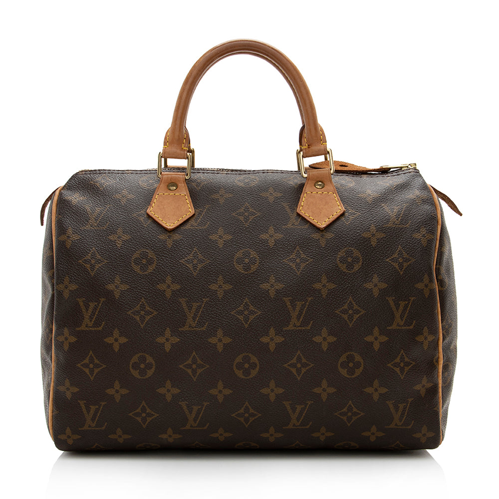 Louis Vuitton Vintage Monogram Canvas Speedy 30 Satchel (SHF-15818)