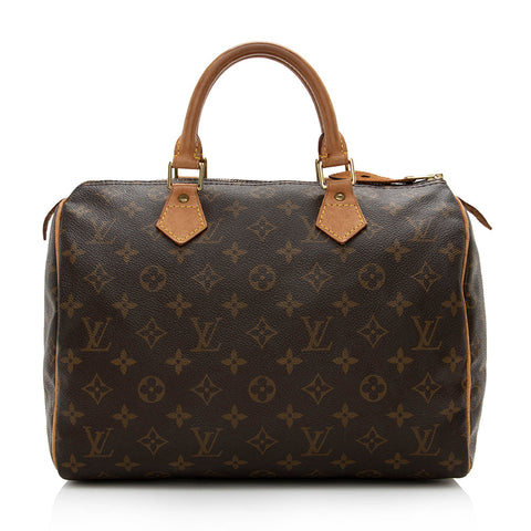 Louis Vuitton Vintage Monogram Canvas Speedy 30 Satchel (SHF-15818)