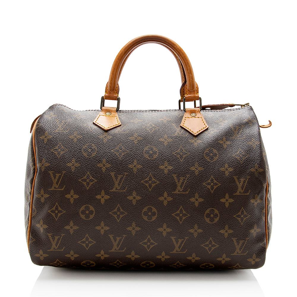 Louis Vuitton Vintage Monogram Canvas Speedy 30 Satchel (SHF-15461)