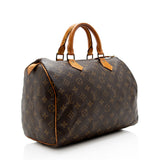 Louis Vuitton Vintage Monogram Canvas Speedy 30 Satchel (SHF-15461)