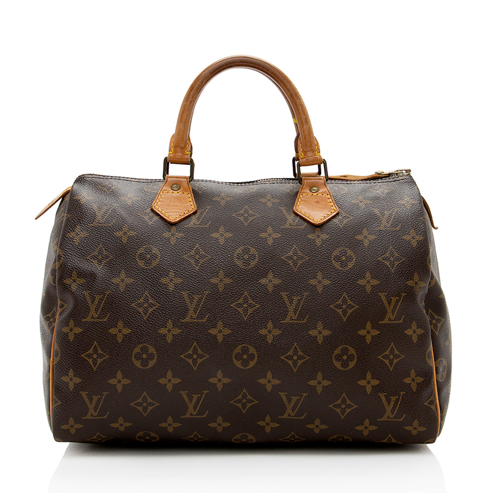 Louis Vuitton Vintage Monogram Canvas Speedy 30 Satchel (SHF-16597)
