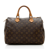 Louis Vuitton Vintage Monogram Canvas Speedy 30 Satchel (SHF-16597)
