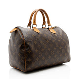 Louis Vuitton Vintage Monogram Canvas Speedy 30 Satchel (SHF-16597)