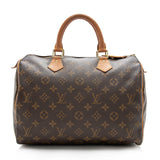 Louis Vuitton Vintage Monogram Canvas Speedy 30 Satchel (SHF-16685)