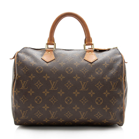 Louis Vuitton Vintage Monogram Canvas Speedy 30 Satchel (SHF-16685)