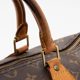 Louis Vuitton Vintage Monogram Canvas Speedy 35 Satchel (SHF-15685)