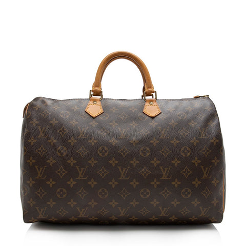 Louis Vuitton Vintage Monogram Canvas Speedy 40 Satchel (SHF-16140)