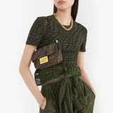 MINI BAGUETTE 1997 Brown Jacquard FF Vertigo Bag