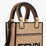 MINI SUNSHINE SHOPPER Braided Straw Mini Bag