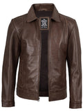 Men's Black Harrington Classic Leather Jacket