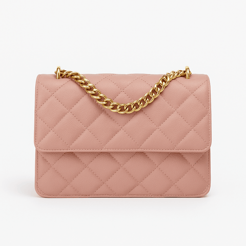 Nuvia Bloom Evora Quilted Shoulder Bag for Women – Vegan Leather