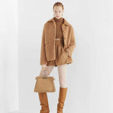 PEEKABOO ISEEU MEDIUM Beige Flannel Bag