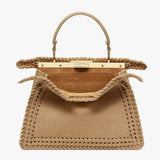 PEEKABOO ISEEU MEDIUM Beige Flannel Bag