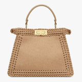 PEEKABOO ISEEU MEDIUM Beige Flannel Bag