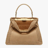 PEEKABOO ISEEU MEDIUM Beige Flannel Bag