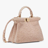 PEEKABOO ISEEU SMALL Pink Sheepskin Bag