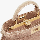 PEEKABOO ISEEU SMALL Pink Sheepskin Bag