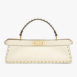 PEEKABOO ISEEU STRETCH White Leather Bag