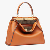 Peekaboo medium Brown Leather Bag