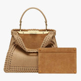 PEEKABOO ISEEU MEDIUM Beige Flannel Bag