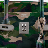Vintage Hermes Birkin 35 Green Camouflage Swift with Palladium Hardware