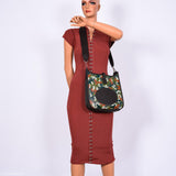 Vintage Hermes Evelyne II Ebene Clemence & Toile Camouflage Painting