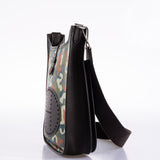 Vintage Hermes Evelyne II Ebene Clemence & Toile Camouflage Painting