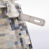 Vintage Hermes Kelly 32 Digital Hima Custom Painted Clemence with Palladium Hardware - 2004, H Square