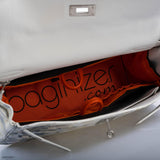 Vintage Hermes Kelly 32 Digital Hima Custom Painted Clemence with Palladium Hardware - 2004, H Square