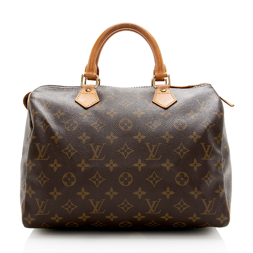 Louis Vuitton Vintage Monogram Canvas Speedy 30 Satchel (SHF-17823)