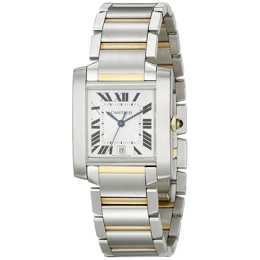 Cartier Men's W51005Q4 Tank Francaise 18kt Yellow Gold Automatic Two-Tone Stainless Steel Watch