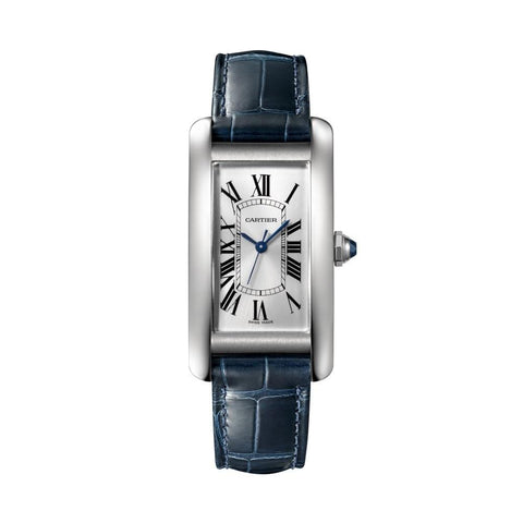 Cartier Women's WSTA0017 Tank Blue Leather Watch