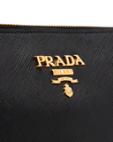 Saffiano leather clutch