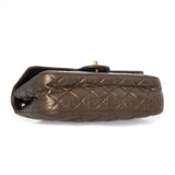 Chanel Coco Bronze CC embossed 9" Classic Flap Bag AGL1158