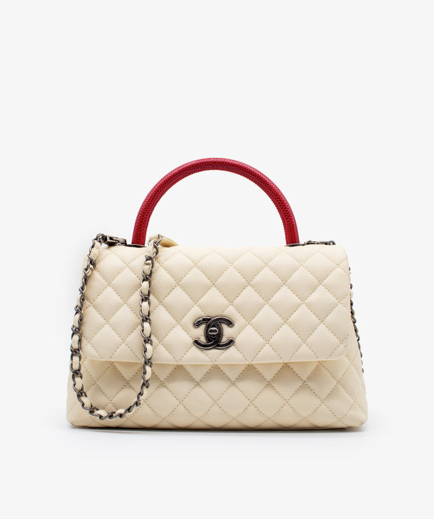 Chanel Small Ivory Coco Handle RJL1182