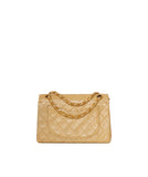Chanel Vintage Coco Model Beige 9" Small Classic Flap Bag AWL1439