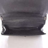 Chanel Boy Quilted New Medium Flap Black Lambskin Leather Cross Body Bag